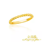 【金品坊】黃金戒指靜謐時光珠語戒指