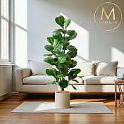 【Floral M】居家綠植1.7公尺琴葉榕室內大型仿真植栽(贈送花盆)