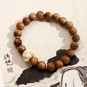 【水星記】新中式 天然綠檀木木蓮花古風串珠手鍊(21050)