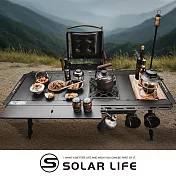 Camping Ace 野樂 黑森戰術山野5單位桌 ARC-93TB.IGT桌 戰術露營桌 蛋捲桌 可調整高度 鋁合金折疊桌