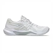 Asics Gel-tactic 13 [1072A118-100] 女 排球鞋 羽球鞋 穩定 包覆 回彈 白 銀