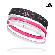 Adidas 止滑運動髮帶組(炫彩黑/夢幻粉/純淨白)