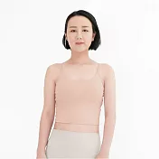 【Mukasa】LISSOM 細肩U領小背心 - MUK-25007 S 石英粉