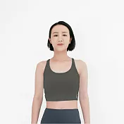 【Mukasa】FITNESS CC彈力小背心 - MUK-25064 S 夜空灰