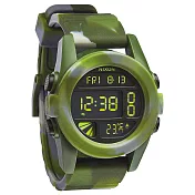 NIXON The UNIT 荒野之戰迷彩時尚叢林腕錶-綠