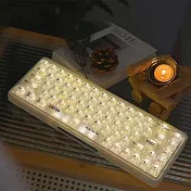 Lofree洛斐 1%透明機械鍵盤(透明/迷霧/漫) 贈送注音輸入轉印貼紙  漫