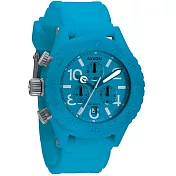NIXON The RUBBER 40-20 CHRONO 風糜全場運動腕錶-膠帶-藍