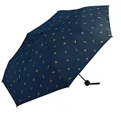 【官方直營】日本Wpc.衝浪圖騰中性大傘面晴雨兩用手動折傘  藍色