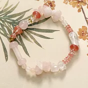 【水星記】新中式 天然粉晶石榴古風串珠手鍊(67060)