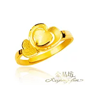 【金品坊】黃金戒指朵朵愛心戒指