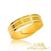 【金品坊】黃金戒指如願順遂戒指