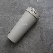 GREEN CUP 芊杯304不鏽鋼陶瓷手提直吸飲兩用保溫杯-850ml-1支 莫蘭迪灰