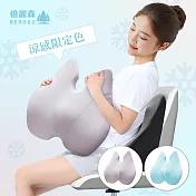 【Beroso倍麗森】護腰挺脊強力支撐靠背墊-涼感 柔霧紫