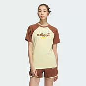 ADIDAS SC GFX S TEE W2 女短袖上衣-JM8007 L 黃色