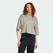 ADIDAS W CE Q2 TEE 女短袖上衣-JC5110 XS 棕色