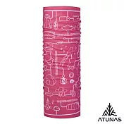 【ATUNAS 歐都納】循環COOLMAX抗菌頭巾/透氣快乾/防曬涼感A1ACGZ09NC- 桃粉