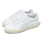 Puma 休閒鞋 Club Klassika SL 女鞋 白 藍 皮革 復古 40164206 23cm WHITE/BLUE