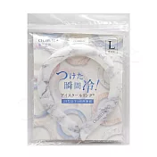 【日本CICIBELLA】清涼降溫 冰涼脖頸圈 酷冰環 PCM涼感頸圈 夏天降溫神器(日本正規品)-L 大理石白