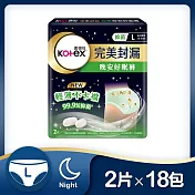 靠得住 褲型衛生棉 -抑菌好眠褲 L 2片x16包