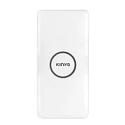 【KINYO】福利品 15000mAh 雙孔輸出 無線充電行動電源(行充 充電寶 隨身行動充/KPB-1800) 白色