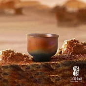 【陸寶LOHAS】大漠金沙-長風杯 70ML 當代柴燒藝術 原礦陶 茶具茶杯 主人杯 附雅緻收納布袋