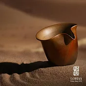 【陸寶LOHAS】大漠金沙-飛沙茶海 160ML 當代柴燒藝術 原礦陶 公道杯 分茶器 附雅緻收納布袋