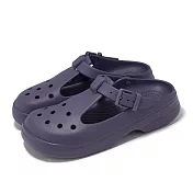 Crocs 厚底洞洞鞋 Classic Mary Jane Clog 男鞋 女鞋 茄紫 瑪麗珍克駱格 卡駱馳 2105815CI 22cm NIGHTSHADE