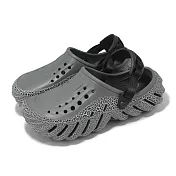 Crocs 洞洞鞋 Echo Crackle Clog 男女鞋 石板灰 波波暴石克駱格 涼拖鞋 卡駱馳 2116300DA 22cm SLATE GREY