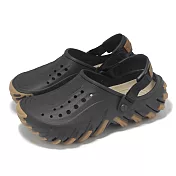 Crocs 洞洞鞋 Echo Gum Ro Clog 男女鞋 黑 波波坦克克駱格 涼拖鞋 卡駱馳 211675001 22cm BLACK