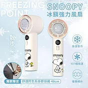 【正版授權】SNOOPY史努比 冰鎮強力風扇(手持/桌立/頸掛)附掛繩 散步(米)