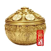 【悠然閣】財寶金山 招財聚寶盆 十二生肖財寶盆 黃銅聚寶盆(催財 旺財 聚財)