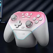 GAMESIR蓋世小雞 T4NPRO超新星遊戲手把(套裝版)_櫻花粉 外殼可換 霍爾搖桿 switch PC手把 楓之谷 無線手把 電競 靜音
