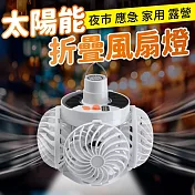 戶外太陽能折疊涼風照明燈