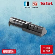 Tefal法國特福 冰鑄不鏽鋼系列三段式磨刀器(可伸縮設計)