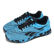 Reebok 訓練鞋 Nano X5 男鞋 藍 黑 健身 重訓 穩定 支撐 運動鞋 100225442 25cm WHITE/BLACK/CYAN