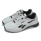 Reebok 訓練鞋 Nano X5 男鞋 灰 黑 健身 重訓 穩定 支撐 運動鞋 100225449 25.5cm GREY/BLACK