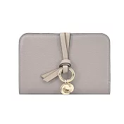 Chloe Alphabet C LOGO粒面小牛皮對開中夾- 灰色