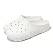 Crocs 穆勒鞋 Classic Low Profile Clog 男鞋 女鞋 經典隨心蹬克駱格 白 洞洞鞋 211139100 22cm WHITE