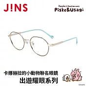 JINS x卡娜赫拉的小動物聯名眼鏡 出遊耀眼系列 (UMF-25S-163-198) 黑x金