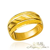 【金品坊】黃金戒指意志堅毅寬版戒指