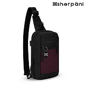 Sherpani 防盜多功能斜背包 Metro AT 5L｜酒紅Merlot (安全鎖 防割 ReturnMe 環保) 酒紅
