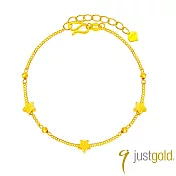 【Just Gold 鎮金店】星球閃閃 黃金手鍊