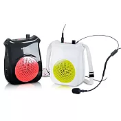 【CHIAYO  嘉友】時尚藍牙隨身擴音機 配頭戴麥克風 /台 EZtalk 黑色款搭配紅色喇叭網