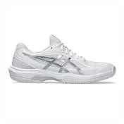 Asics Court Hunter Ff [1072A112-102] 女 羽球鞋 支撐 抗扭 瞬移 白 銀