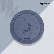 【Tumaz月熊健身】星空意象PU天然橡膠杯墊 黛灰藍
