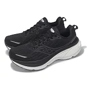 Saucony 慢跑鞋 Hurricane 25 男鞋 黑 白 厚底 緩衝 運動鞋 索康尼 S21026200 25cm BLACK/WHITE
