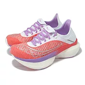 Saucony 競速跑鞋 Endorphin Elite 2 男鞋 紅 白 緩震 回彈 推進 索康尼 S30994344 24cm CORAL/WHITE