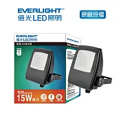 EVERLIGHT 億光15W恆亮投光燈IP65 黄光