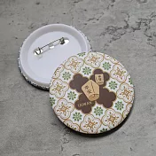 《桐鹿》海棠台灣 胸章/徽章2入_ 平安天燈