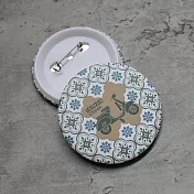 《桐鹿》海棠台灣 胸章/徽章2入_ 經典偉士